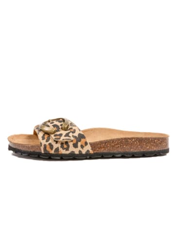 billowy Klapki w kolorze brązowo-beżowym