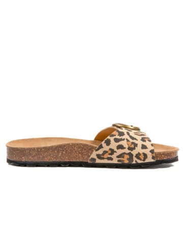 billowy Klapki w kolorze brązowo-beżowym