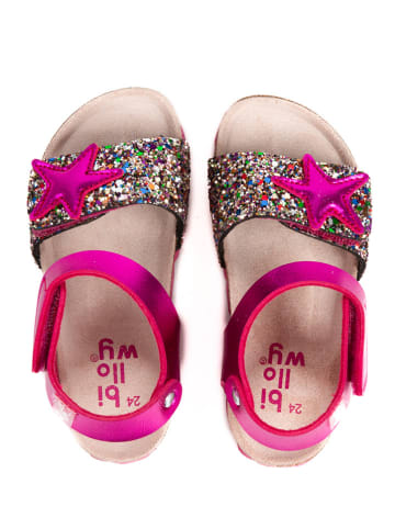 billowy Sandały "Rosso" w kolorze różowym