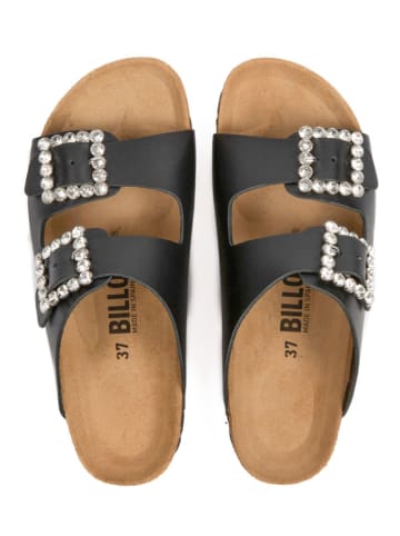 billowy Leren slippers zwart