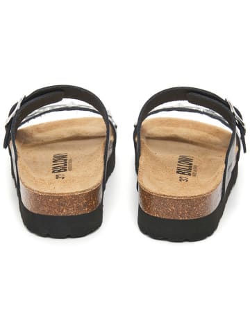 billowy Leren slippers zwart