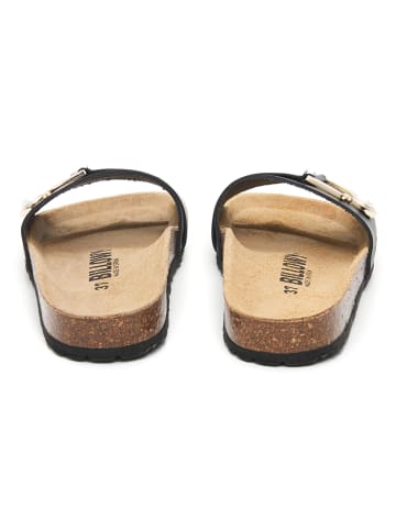 billowy Leren slippers zwart