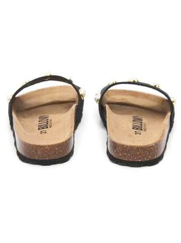 billowy Leren slippers zwart