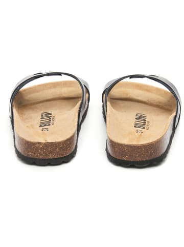 billowy Leren slippers zwart