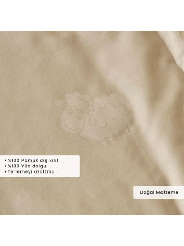 BELLA MAISON Wełniana kołdra "Deluxe" w kolorze białym - 215 x 195 cm