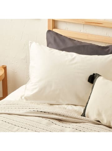 BELLA MAISON Bedsprei "Alba" crème/antraciet