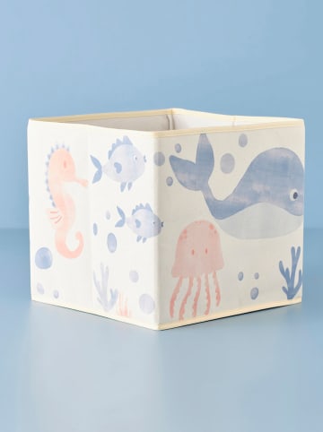 BELLA MAISON Opbergmand "Marine" lichtblauw/lichtroze - (B)30 x (H)30 x (D)30 cm