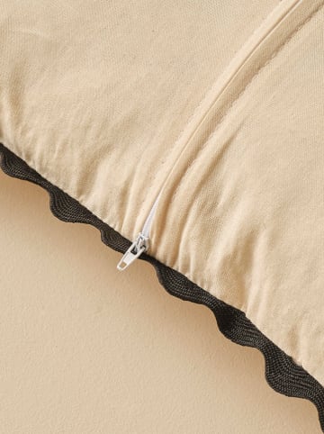 BELLA MAISON Kissenhülle "Madrid" in Beige - (L)43 x (B)43 cm
