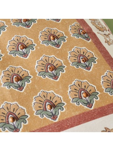 BELLA MAISON Kussenhoes "Beauty'' beige/rood - (L)43 x (B)43 cm