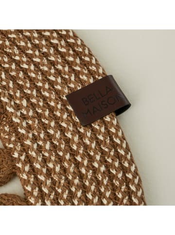 BELLA MAISON Placemats "Arya" lichtbruin/wit - Ø 33 cm