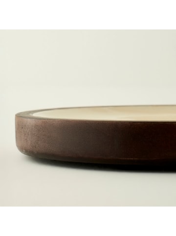 BELLA MAISON Serveerplateau beige/bruin - Ø 30 cm x (H)2 cm