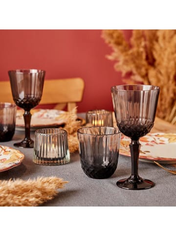 BELLA MAISON Kieliszek "Colore" w kolorze antracytowym do wina - 310 ml