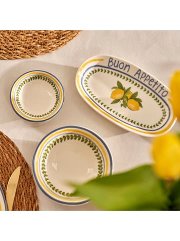 BELLA MAISON 26-delig ontbijtservies "Lemoncello " wit/geel/blauw