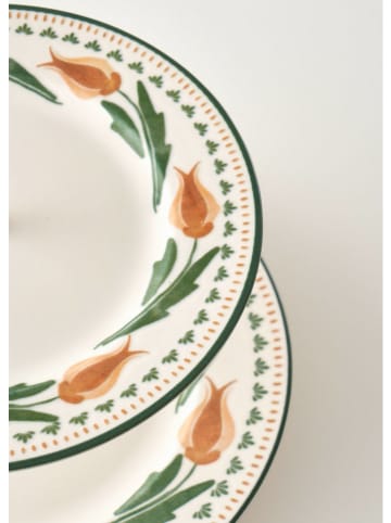 BELLA MAISON Etagère "Tulip" wit/groen/oranje