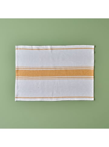 BELLA MAISON Ściereczki (3 szt.) "Juno" w kolorze biało-żółtym do naczyń - 65 x 45 cm