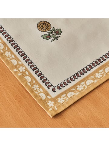 BELLA MAISON Tafelloper wit/lichtbruin