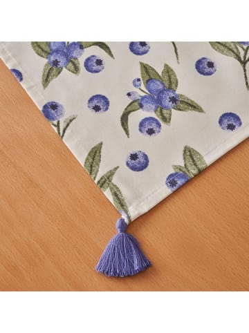 BELLA MAISON Tafelloper "Blueberry" blauw/groen/wit - (L)150 x (B)50 cm