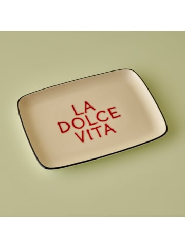 BELLA MAISON Taca "Line" w kolorze kremowym do serwowania - 27 x 20 cm