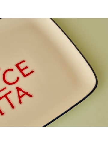 BELLA MAISON Taca "Line" w kolorze kremowym do serwowania - 27 x 20 cm