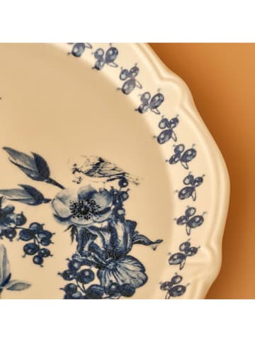 BELLA MAISON Serveerplateau crème/donkerblauw - Ø 32 cm