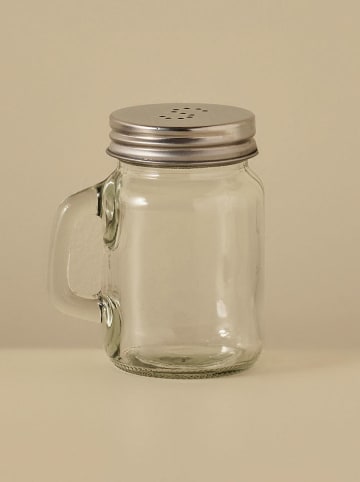 BELLA MAISON 2tlg. Set: Salz- & Pfefferstreuer in Transparent/ Silber - (H)8,5 x Ø 7 cm