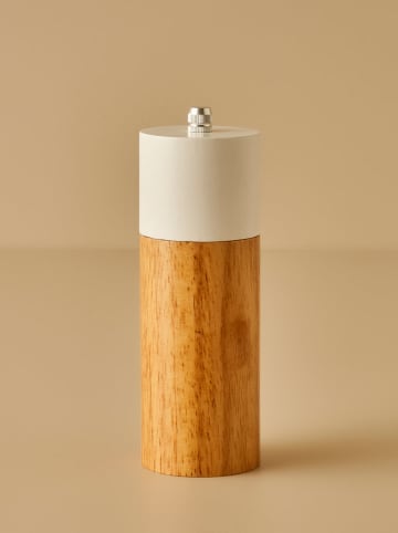 BELLA MAISON Salz-/Pfeffermühle in Hellbraun/ Weiß - (H)16,5 x Ø 5,5 cm
