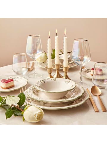 BELLA MAISON 24-częściowy zestaw "Julia" w kolorze zielono-białym