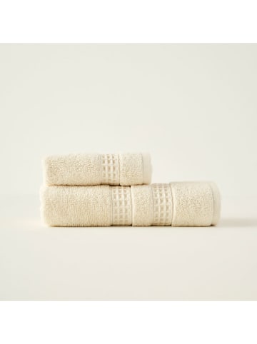BELLA MAISON Handtuch "Peggy" in Creme - (L)90 x (B)50 cm