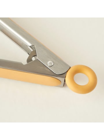 BELLA MAISON Küchenzange "Olivia" in Gelb/ Silber - (H)23 cm