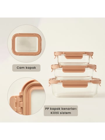 BELLA MAISON Pojemnik "Terra" w kolorze beżowym - 640 ml