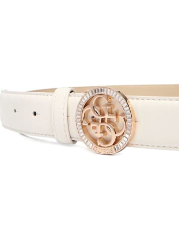 Guess Pasek w kolorze kremowym