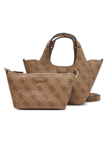 Guess Henkeltasche in Hellbraun - (B)27 x (H)17 x (T)8 cm