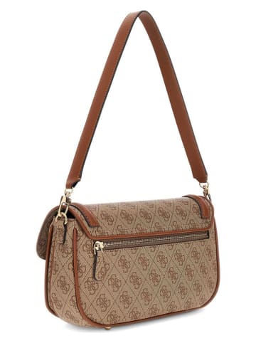 Guess Schultertasche "Dea" in Beige/ Hellbraun - (B)29 x (H)15 x (T)6 cm