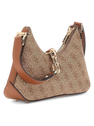 Guess Schultertasche in Beige/ Hellbraun - (B)28 x (H)16,5 x (T)6 cm