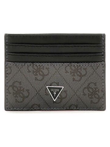 Guess Etui "Milano" w kolorze szaro-antracytowym na karty - 10,5 x 7,5 cm