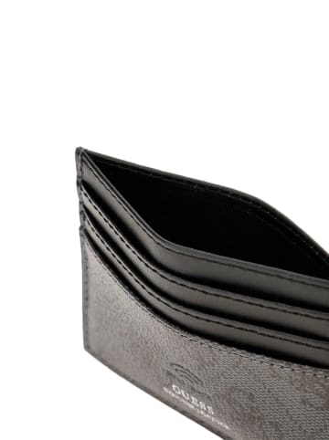 Guess Kartenetui "Milano" in Grau/ Anthrazit - (B)10,5 x (H)7,5 cm