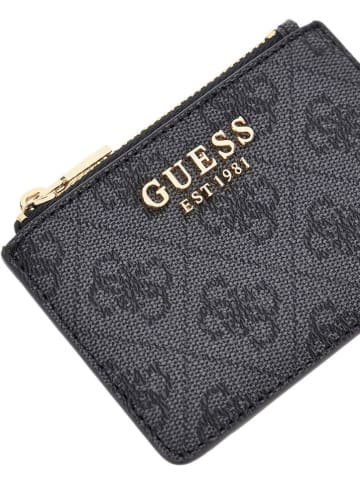 Guess Etui w kolorze antracytowym na karty - 11 x 7,5 x 1 cm