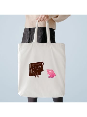 WOOOP Stoffen tas "I am your father" crème - (B)36 x (H)43 cm