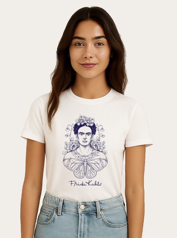 WOOOP Koszulka "Frida Kahlo Butterfly" w kolorze białym