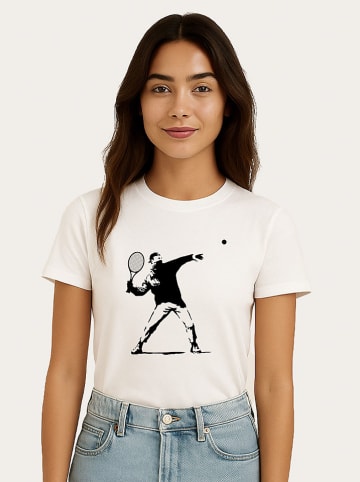 WOOOP Shirt "Banksy Tennis" wit