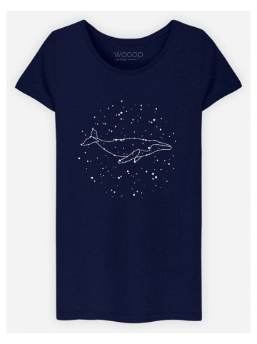 WOOOP Shirt "Whale Constellation" donkerblauw