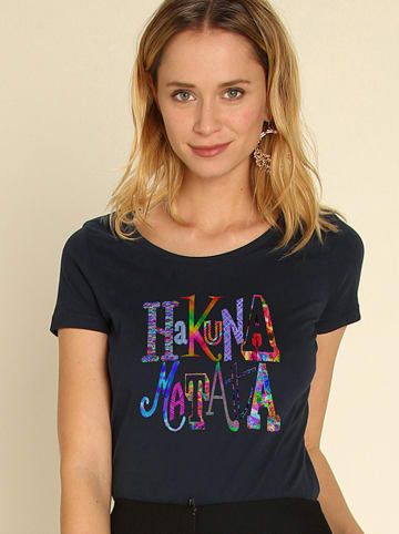 WOOOP Shirt "Hakuna Matata" donkerblauw