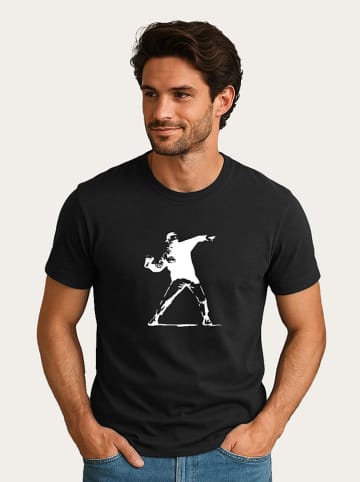 WOOOP Shirt "Banksy Festival Cup Thrower" zwart