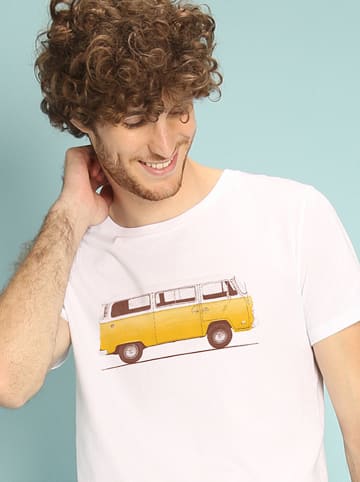 WOOOP Shirt "Combi" in Weiß