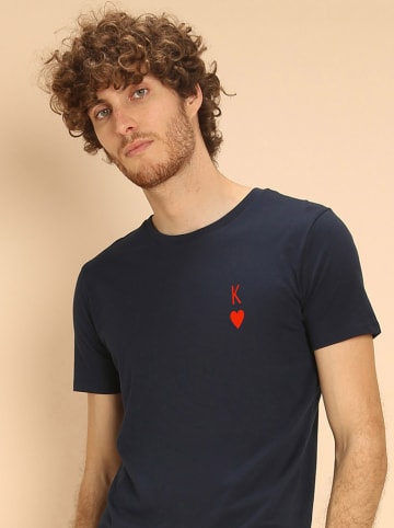 WOOOP Shirt "King" donkerblauw