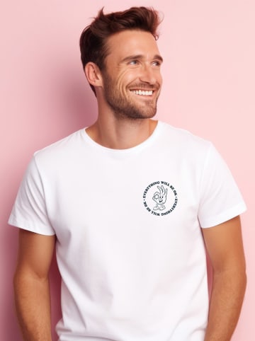 WOOOP Shirt "Everything will be ok" in Weiß