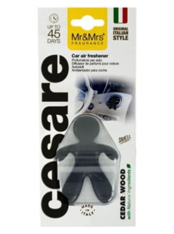 Mr & Mrs Fragrance Autoparfum ''Cesare - Cedar wood'' zwart