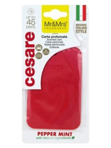 Mr & Mrs Fragrance Duftanhänger ''Cesare - Peppermint'' in Rot