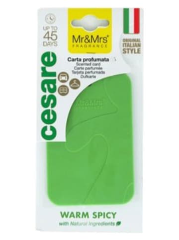 Mr & Mrs Fragrance Duftanhänger ''Cesare - Warm Spicy'' in Grün
