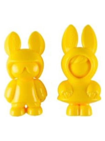 Mr & Mrs Fragrance 2-delige set: autoparfums ''Andy & Frida - Vanilla'' geel